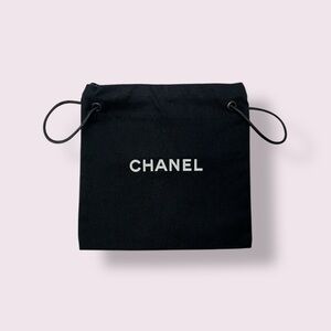 CHANEL Black Drawstring Pouch Dust Bag